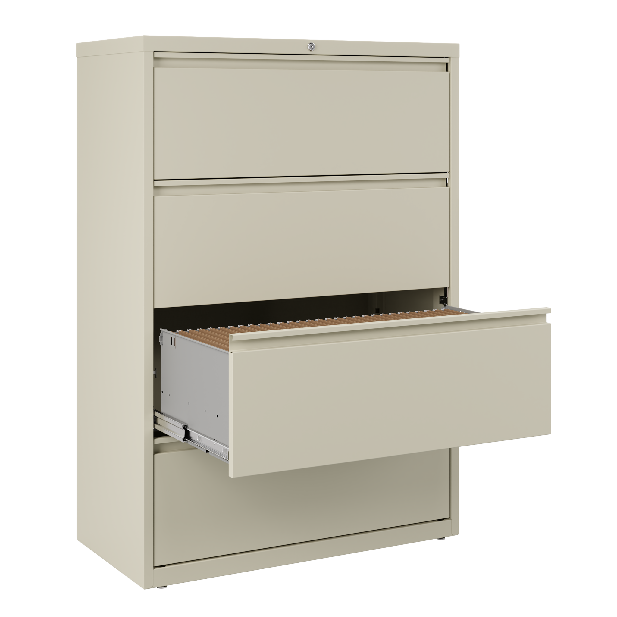 Archivero Metálico Horizontal de 4 Gavetas OFIK 1179