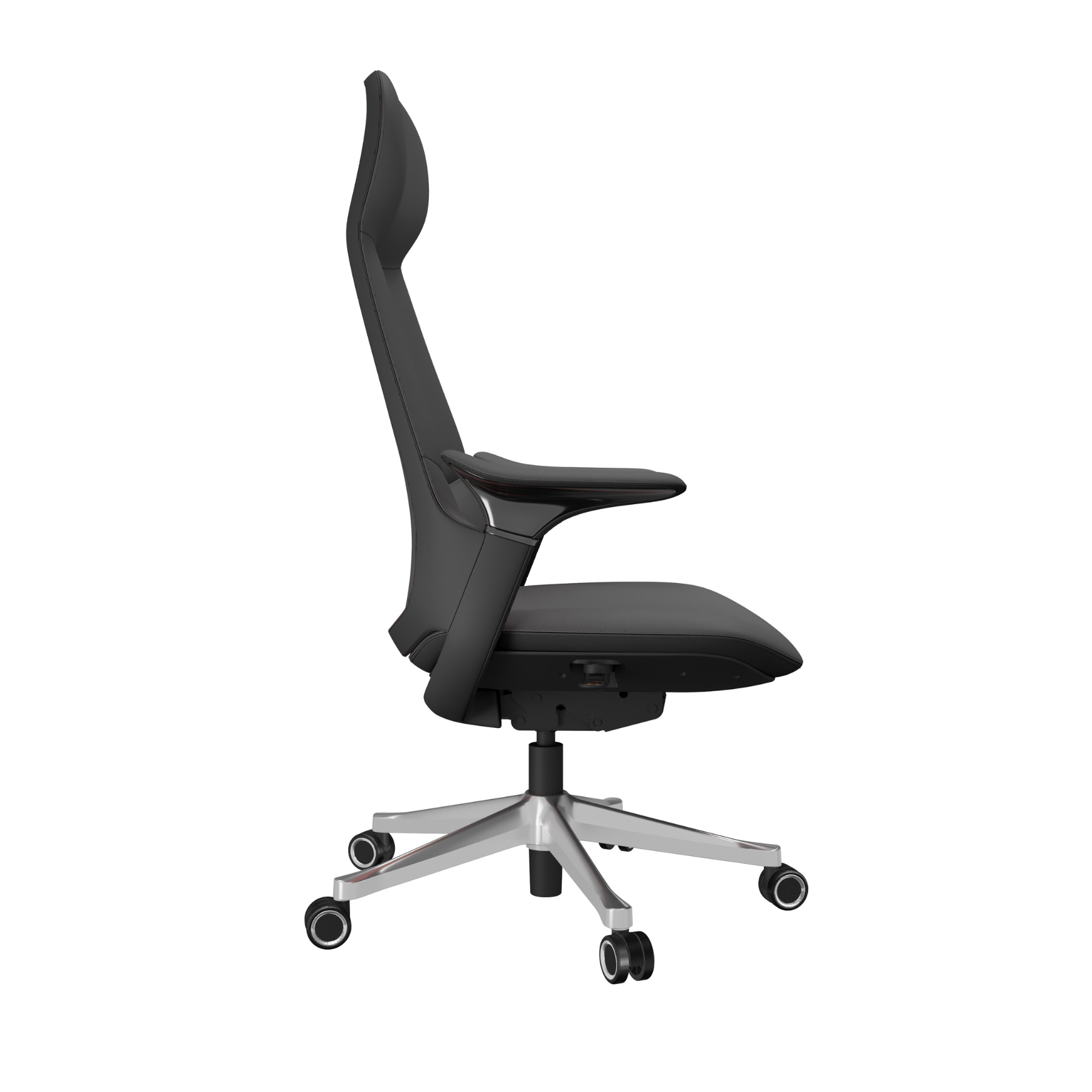 Silla Ejecutiva TH09 Vinipiel Negro y Base Cromada