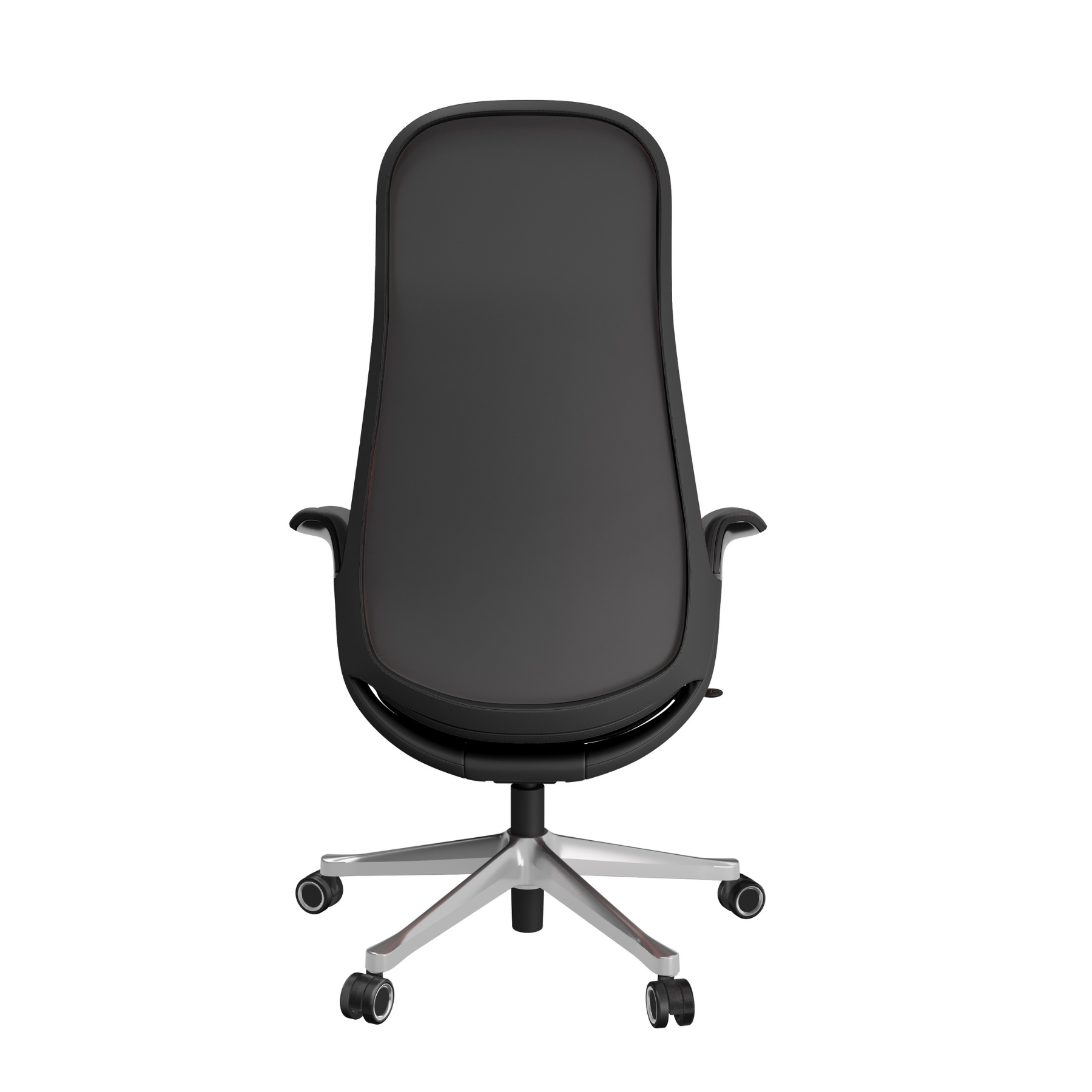 Silla Ejecutiva TH09 Vinipiel Negro y Base Cromada