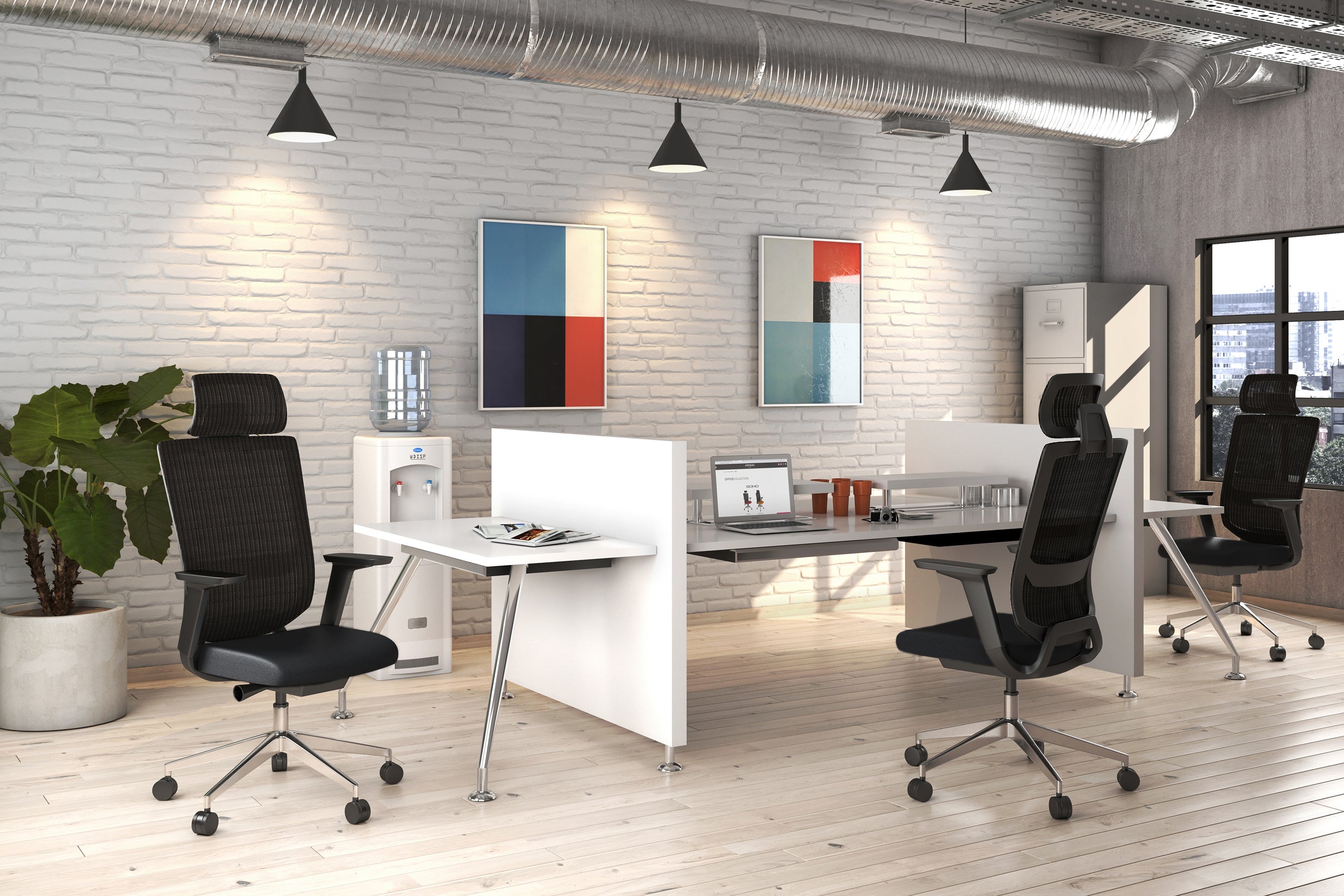 Silla Ejecutiva Soho Negro OHE-95 Offiho