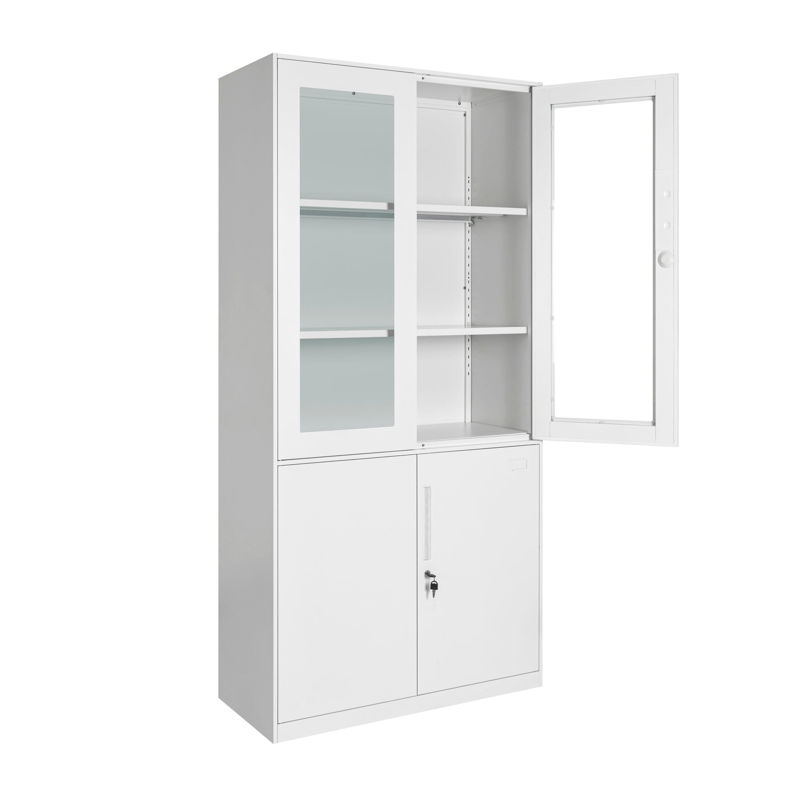 Gabinete Combinado Con Puertas De Vidrio 1.85 MC (Armado)