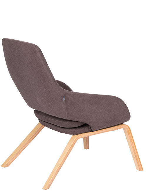 Sillón Aura base de madera Bratti