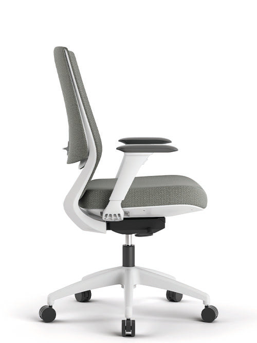 Silla Ejecutiva Respaldo Bajo Royal Blanco Techno