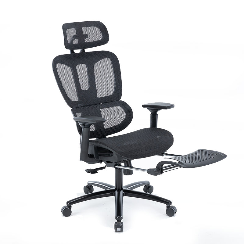 Silla Ejecutiva Nexus en Mesh Negro o Gris con Descansa Pies