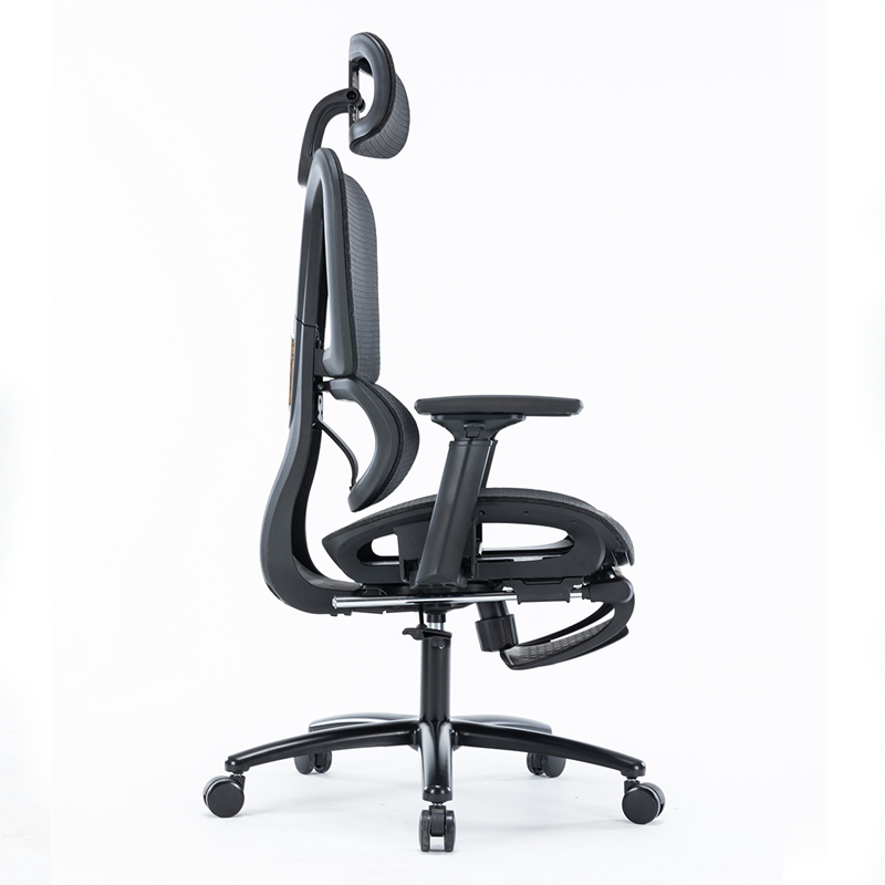 Silla Ejecutiva Nexus en Mesh Negro o Gris con Descansa Pies