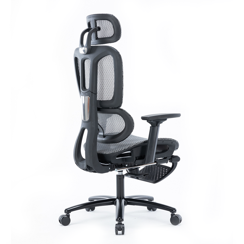 Silla Ejecutiva Nexus en Mesh Negro o Gris con Descansa Pies