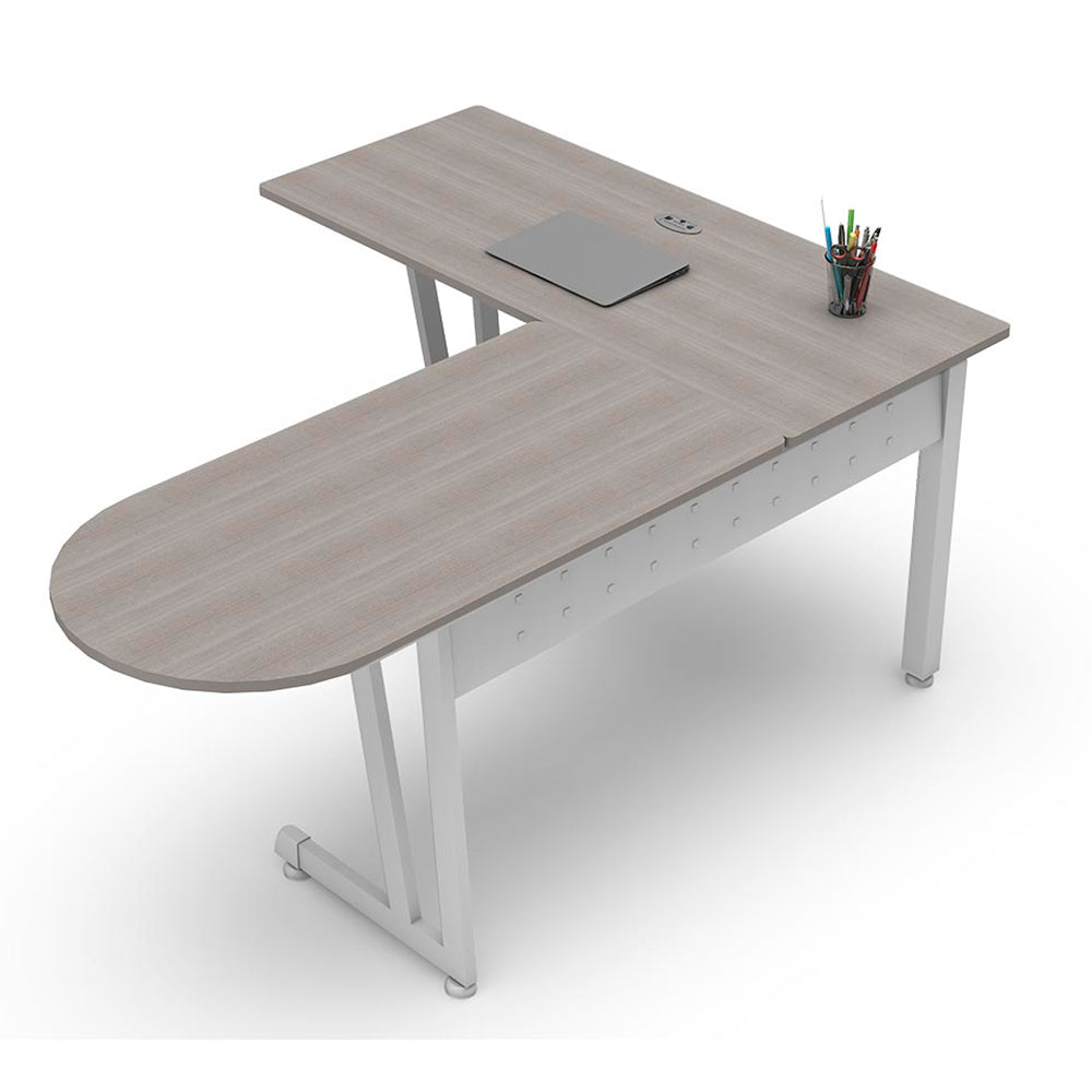 Escritorio Módulo L 120S Melamina Línea Italia