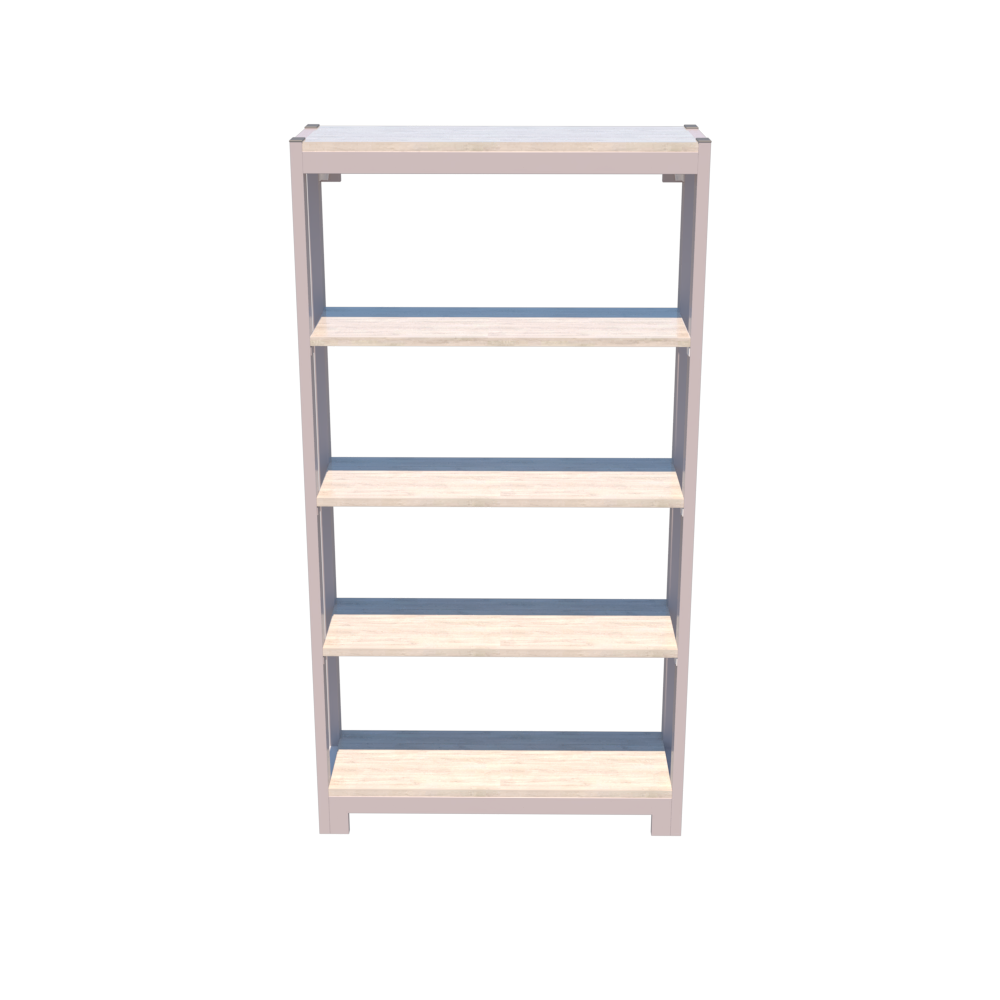 Librero Fortte con 4 Repisas 168 Línea Italia