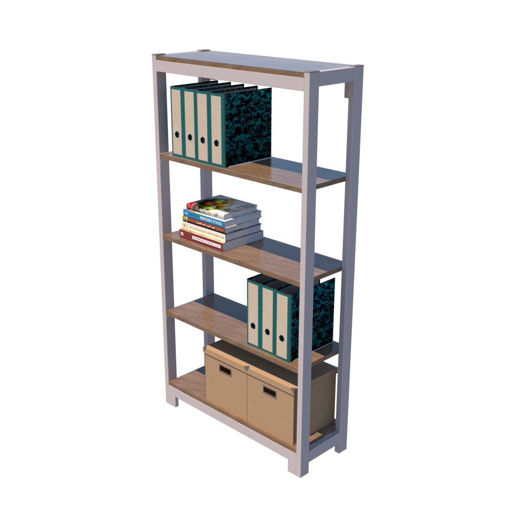 Librero Fortte con 4 Repisas 168 Línea Italia