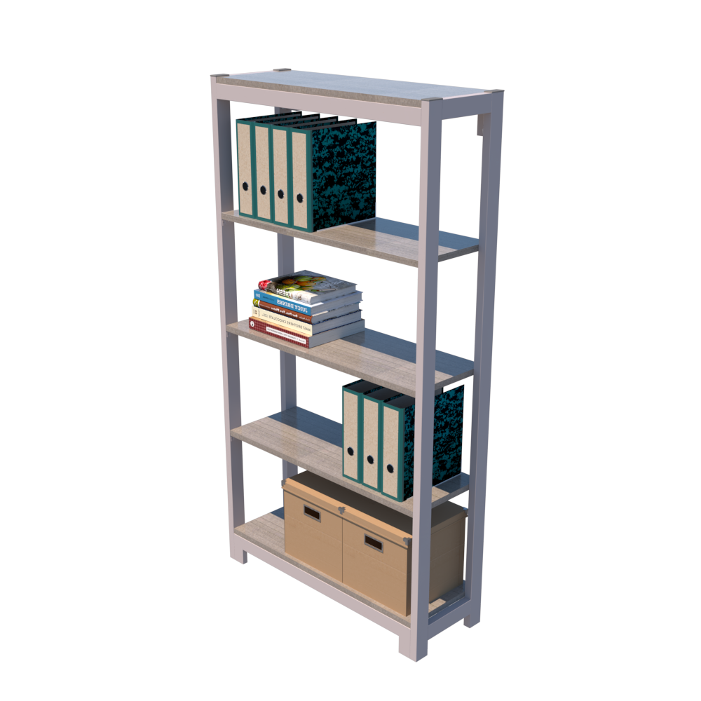 Librero Fortte con 4 Repisas 168 Línea Italia