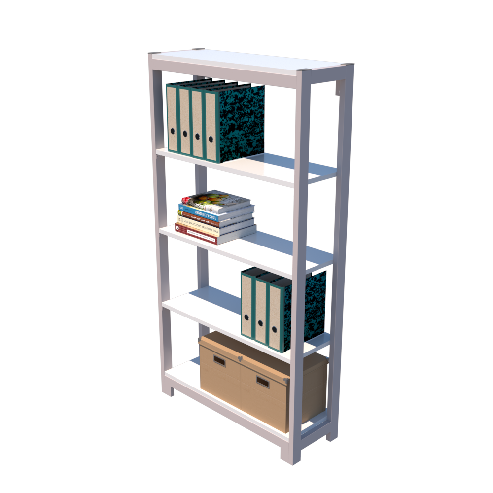 Librero Fortte con 4 Repisas 168 Línea Italia