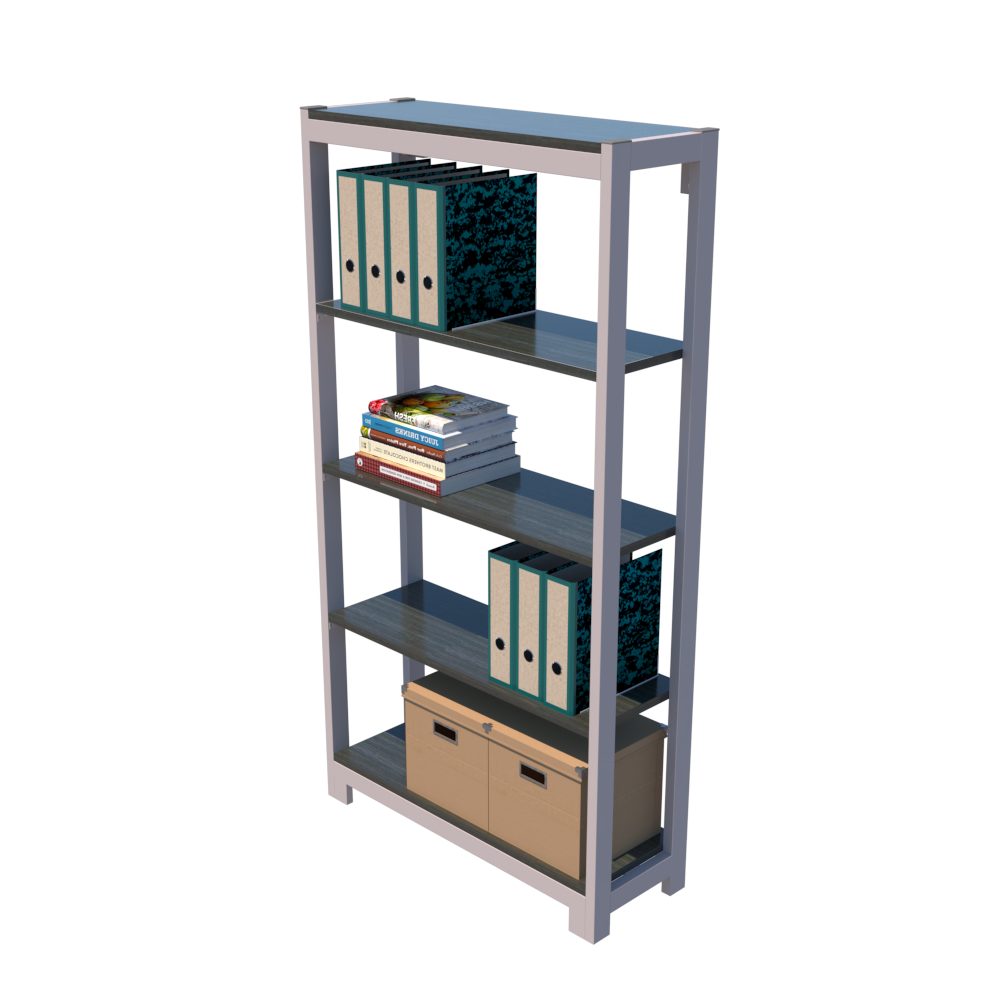 Librero Fortte con 4 Repisas 168 Línea Italia