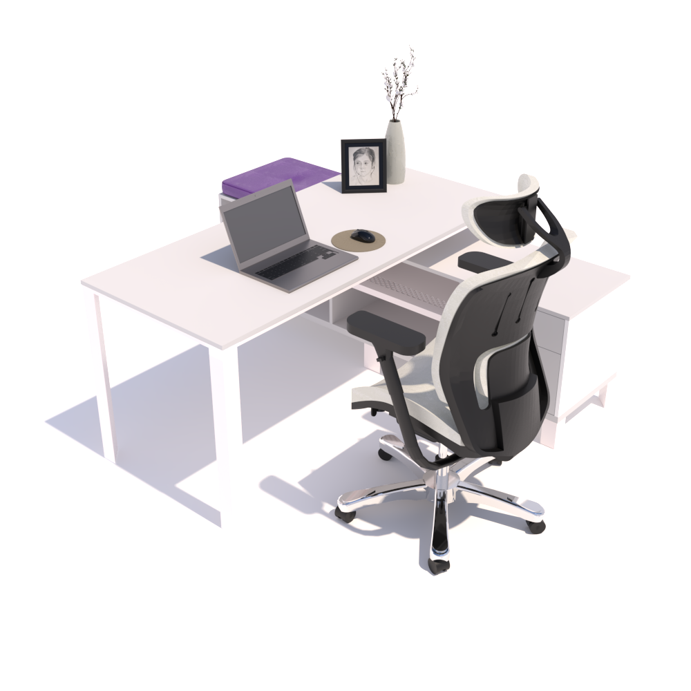 Escritorio Ejecutivo Altea con Credenza Lateral Versa