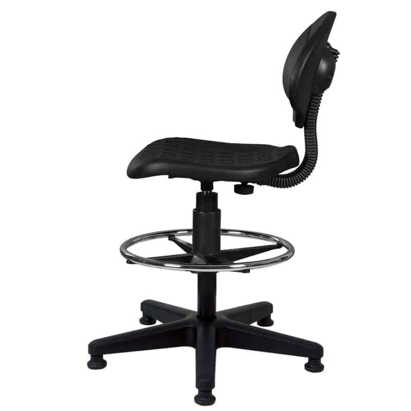 Silla Cajero Sin Brazos Industrial Aro Cromado con Regaton OFIK 288