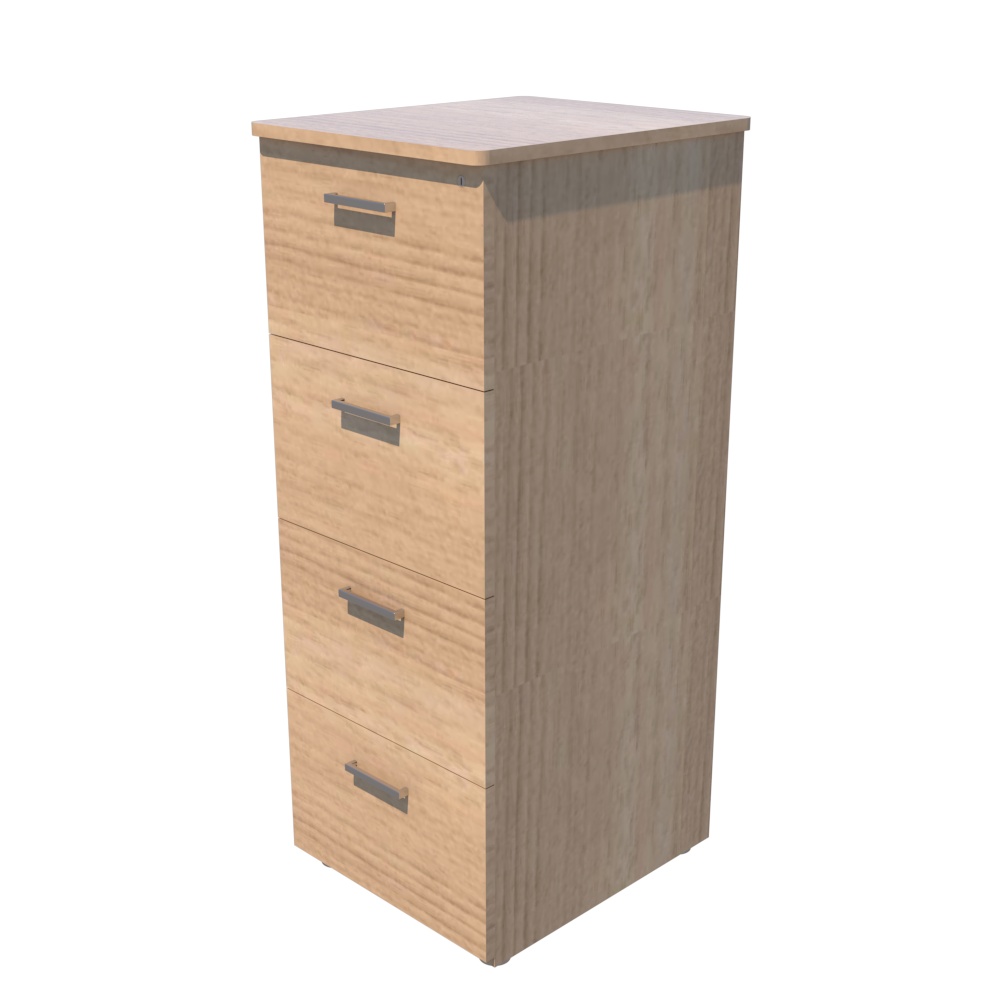 Archivero Vertical de 4 Gavetas Melamina 304 Línea Italia