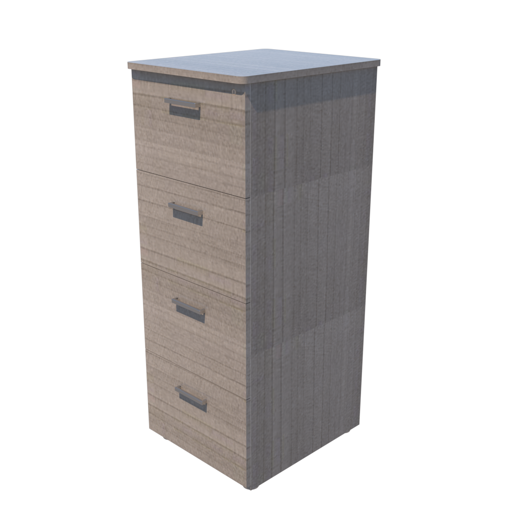 Archivero Vertical de 4 Gavetas Melamina 304 Línea Italia