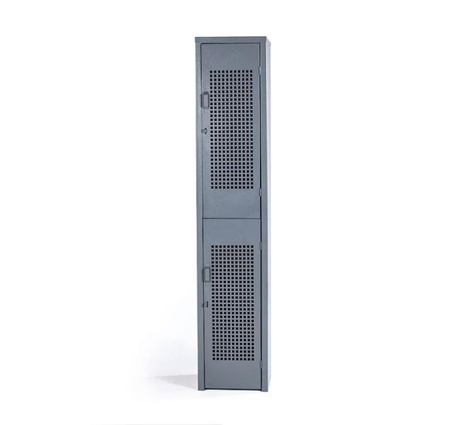 Locker metálico de 2 puertas perforado