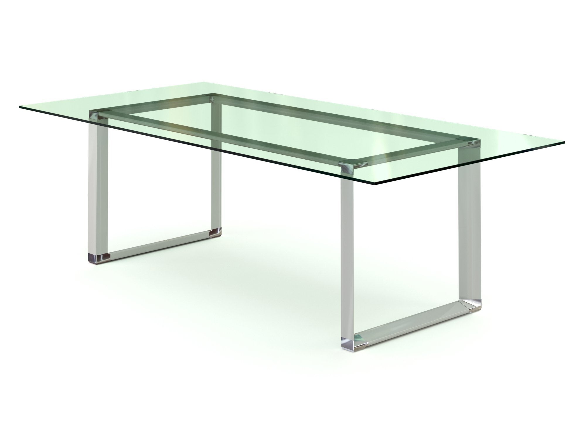 Mesa de juntas con cubierta de vidrio