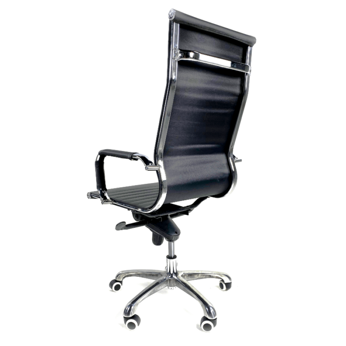 Silla Ejecutiva Vista Vinipiel Negra Base Cromada 1001H