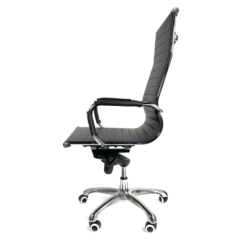 Silla Ejecutiva Vista Vinipiel Negra Base Cromada 1001H