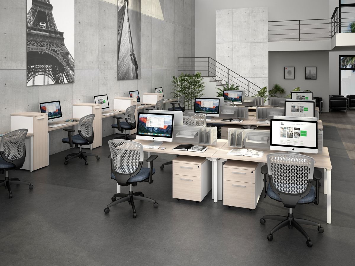 Escritorio operativo para 4 personas