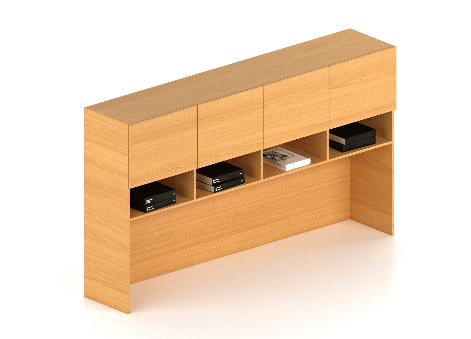 Librero sobre credenza