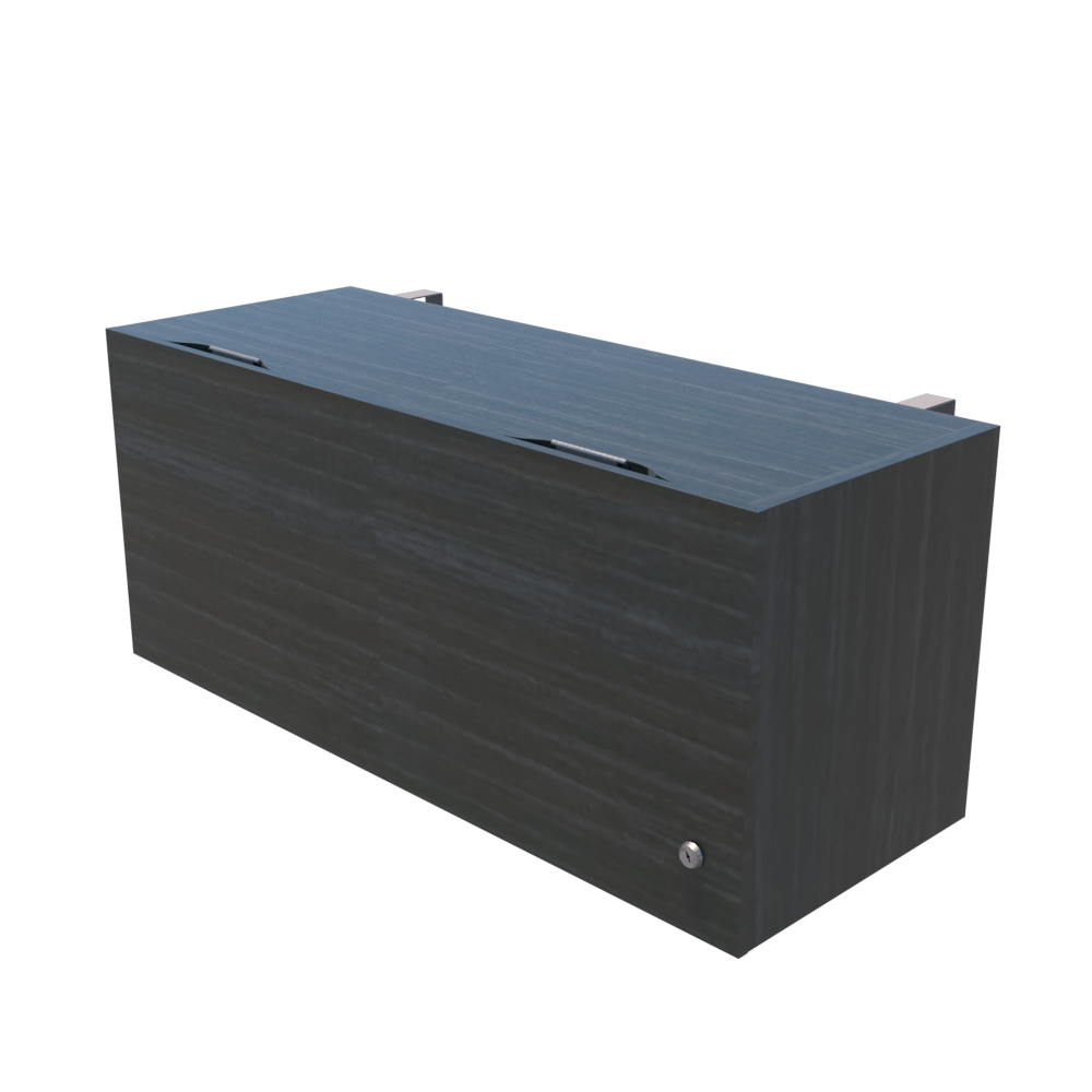 Librero Colgante con Cerradura Melamina 652 Línea Italia