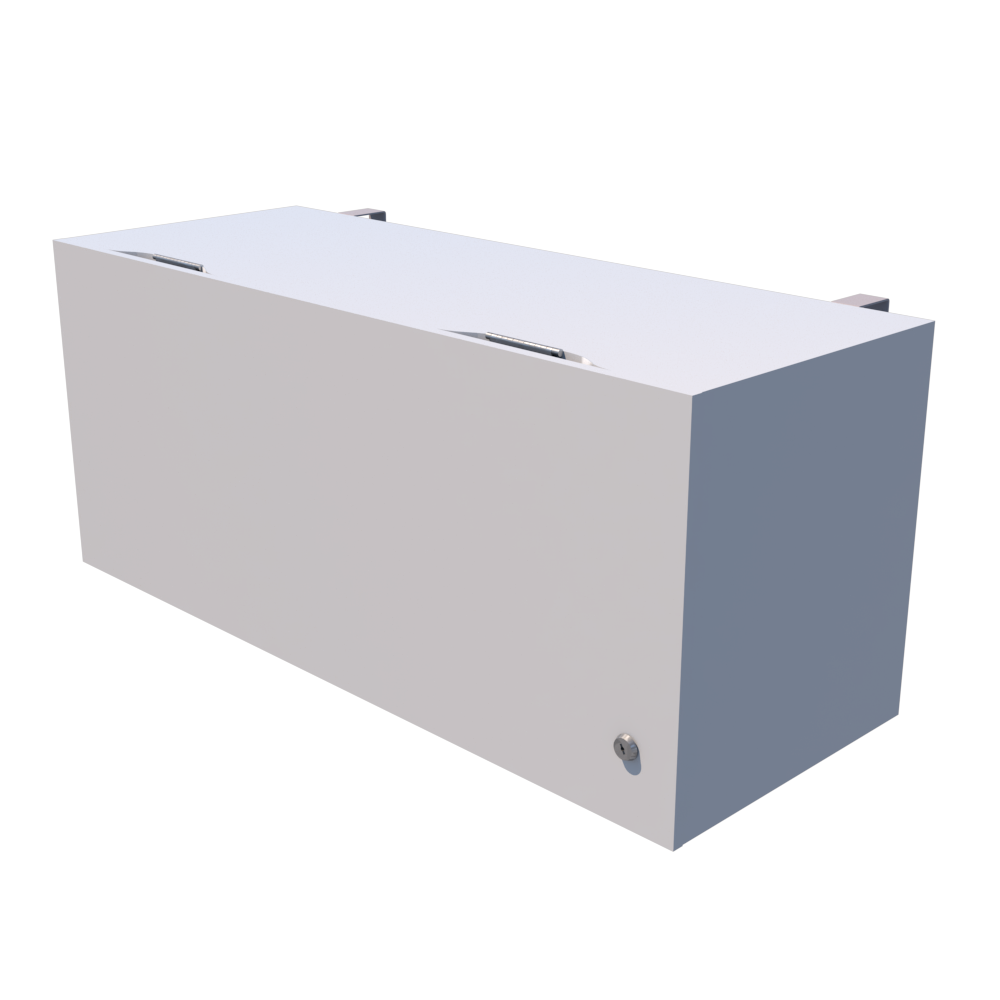 Librero Colgante con Cerradura Melamina 652 Línea Italia