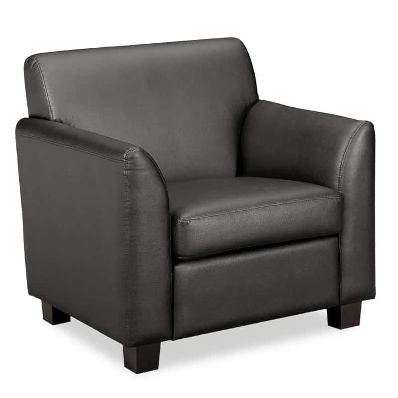 Sofá 1 Pieza Piel Negra VL871ST11 OFIK 67