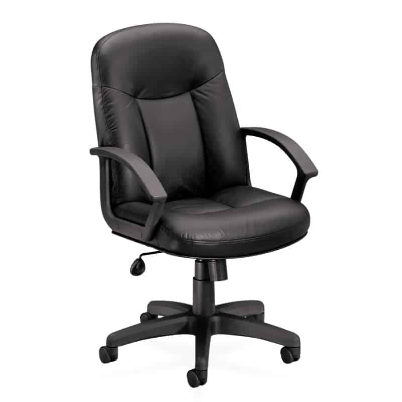 Silla Ejecutiva en Piel Negra HVL601SB11T OFIK 70