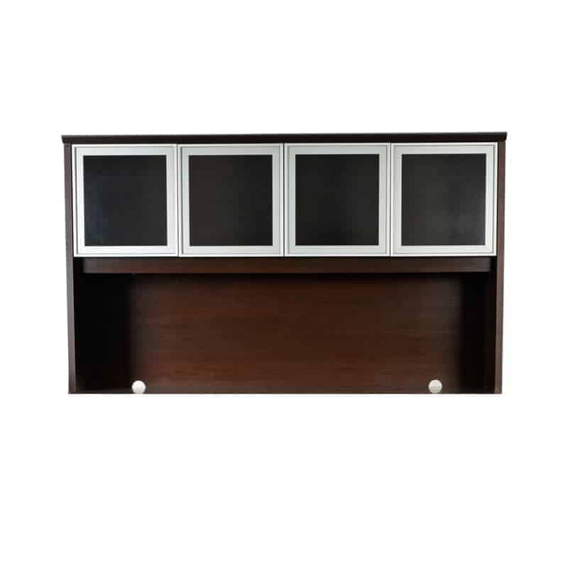 Librero Filo Sobre Credenza con Puertas de Cristal OFIK 705