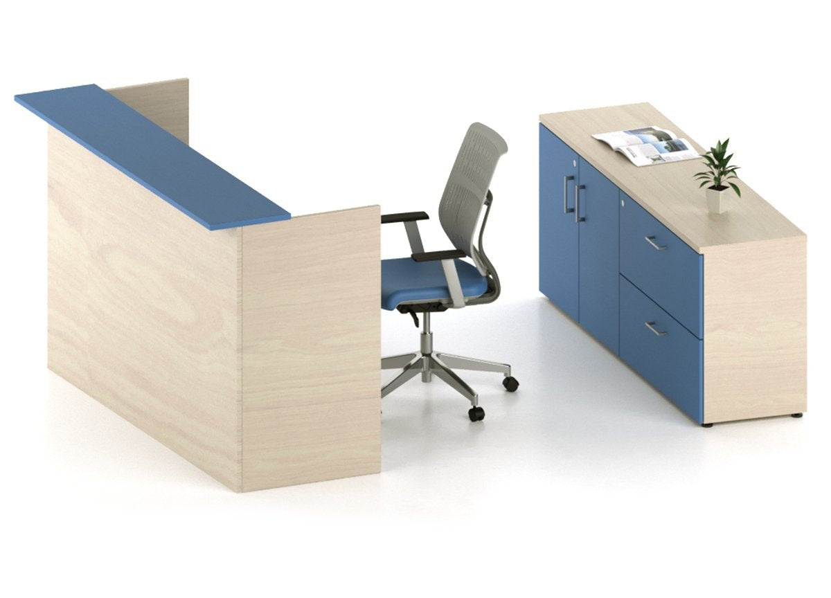 Conjunto de recepción y credenza