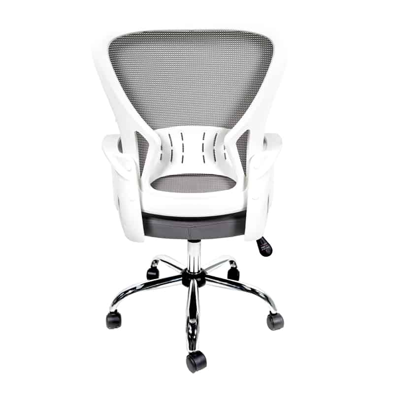Silla Operativa E105 Mesh y Tela Color Gris Base Cromada 922