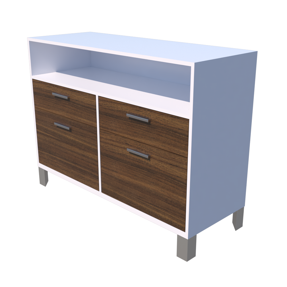 Credenza Alta Altea con 2 Cajoneras Versa