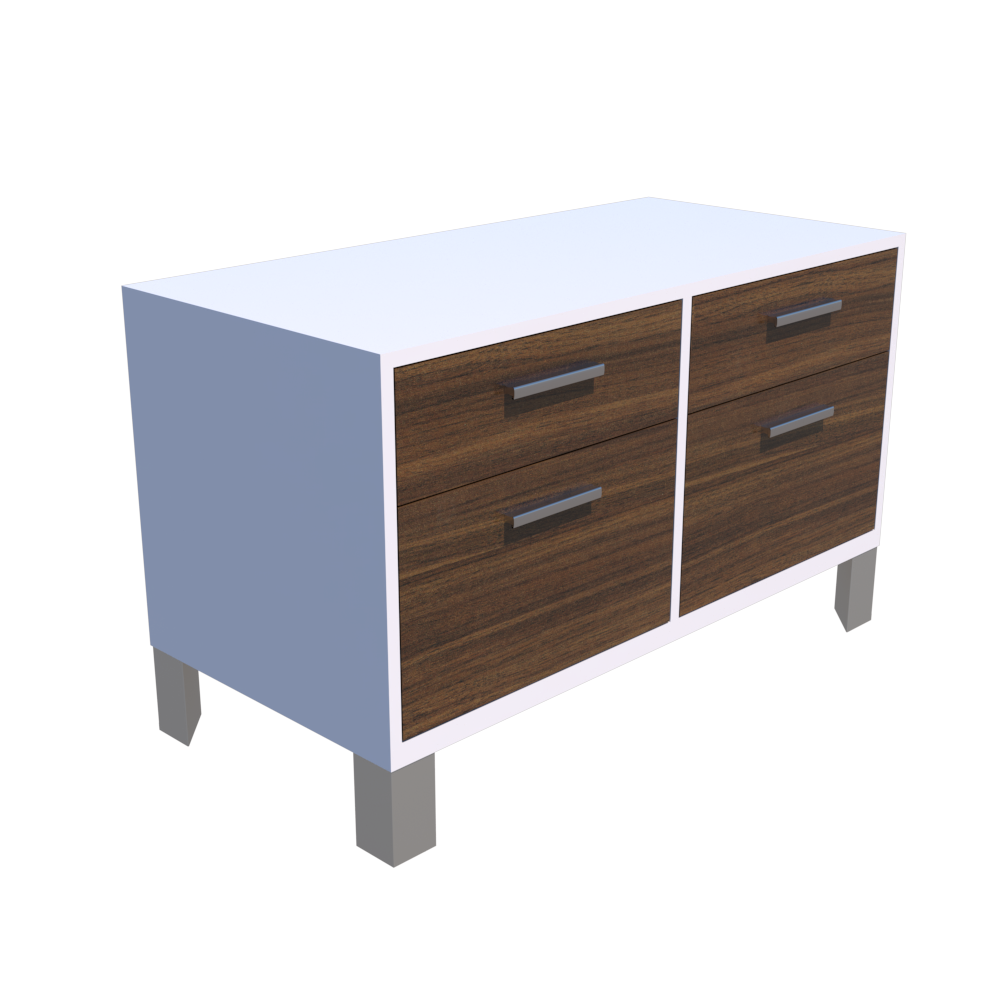 Credenza Baja Altea con 2 Cajoneras Versa