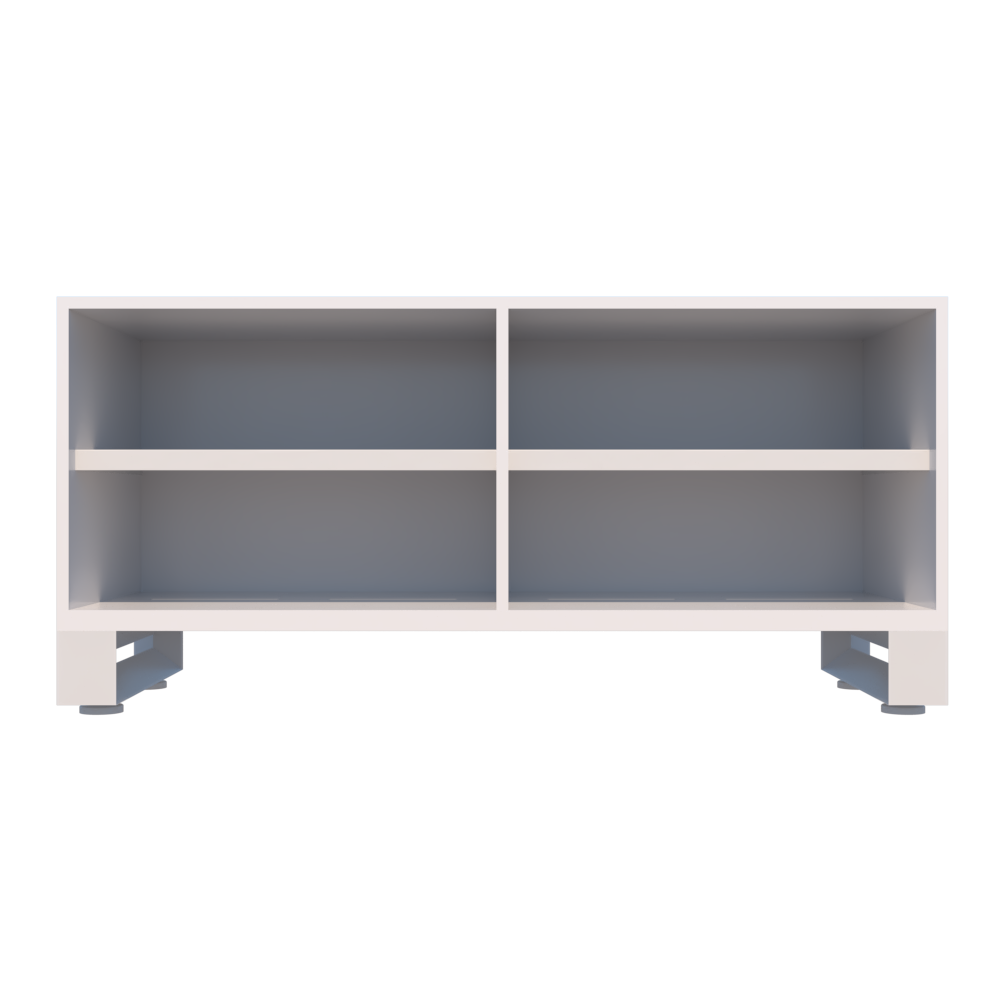 Credenza Baja Axio con Entrepaños Metálicos