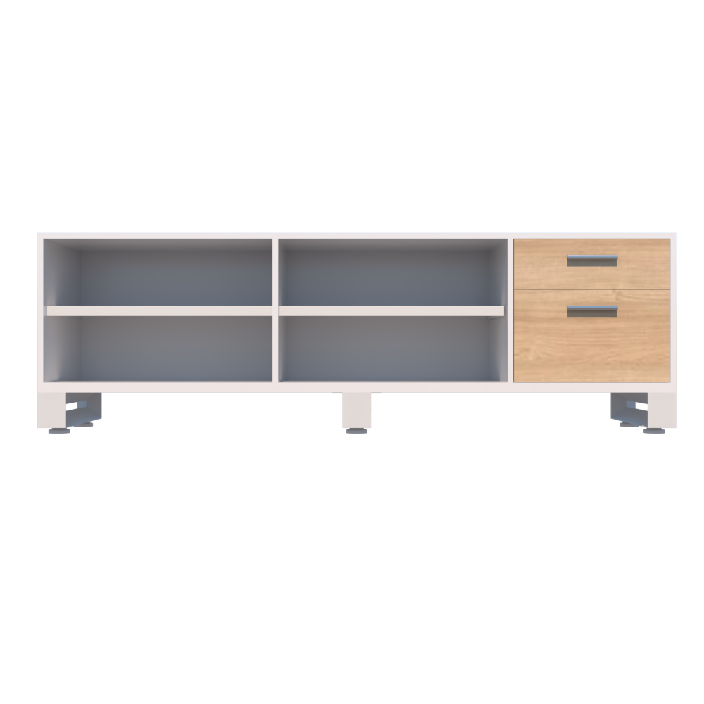Credenza de Melamina Axio con Cajonera y Gaveta Versa