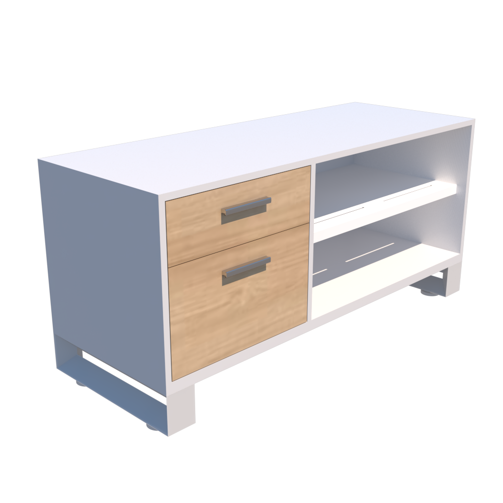 Credenza Axio con Cajonera y Gaveta Versa