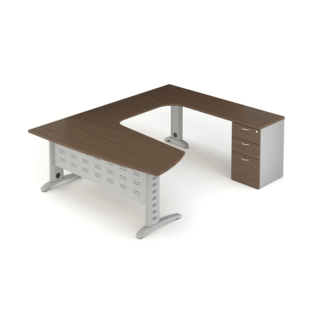 Escritorio Ejecutivo Permassa Tech L65/T40 Silver Techno