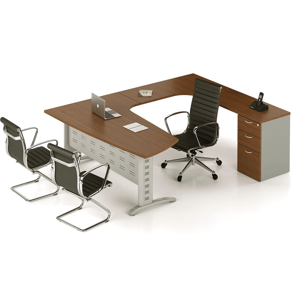 Escritorio Ejecutivo Permassa Tech L65/T40 Silver Techno