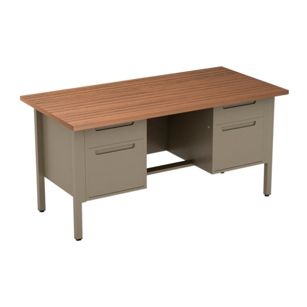 Escritorio Metálico Nova 152 con 2 Pedestales Ofik 186