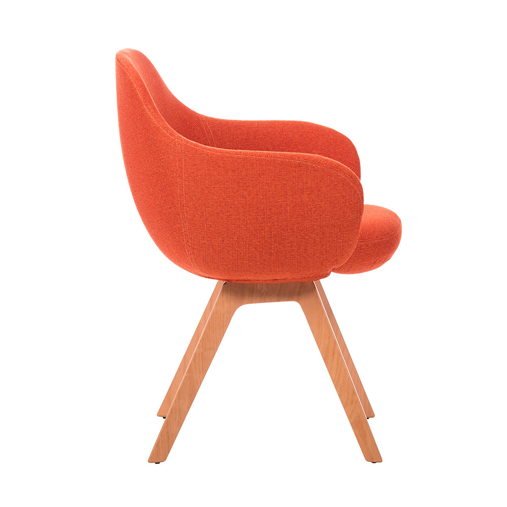 Sillón Kimbra Bratti Base de Madera