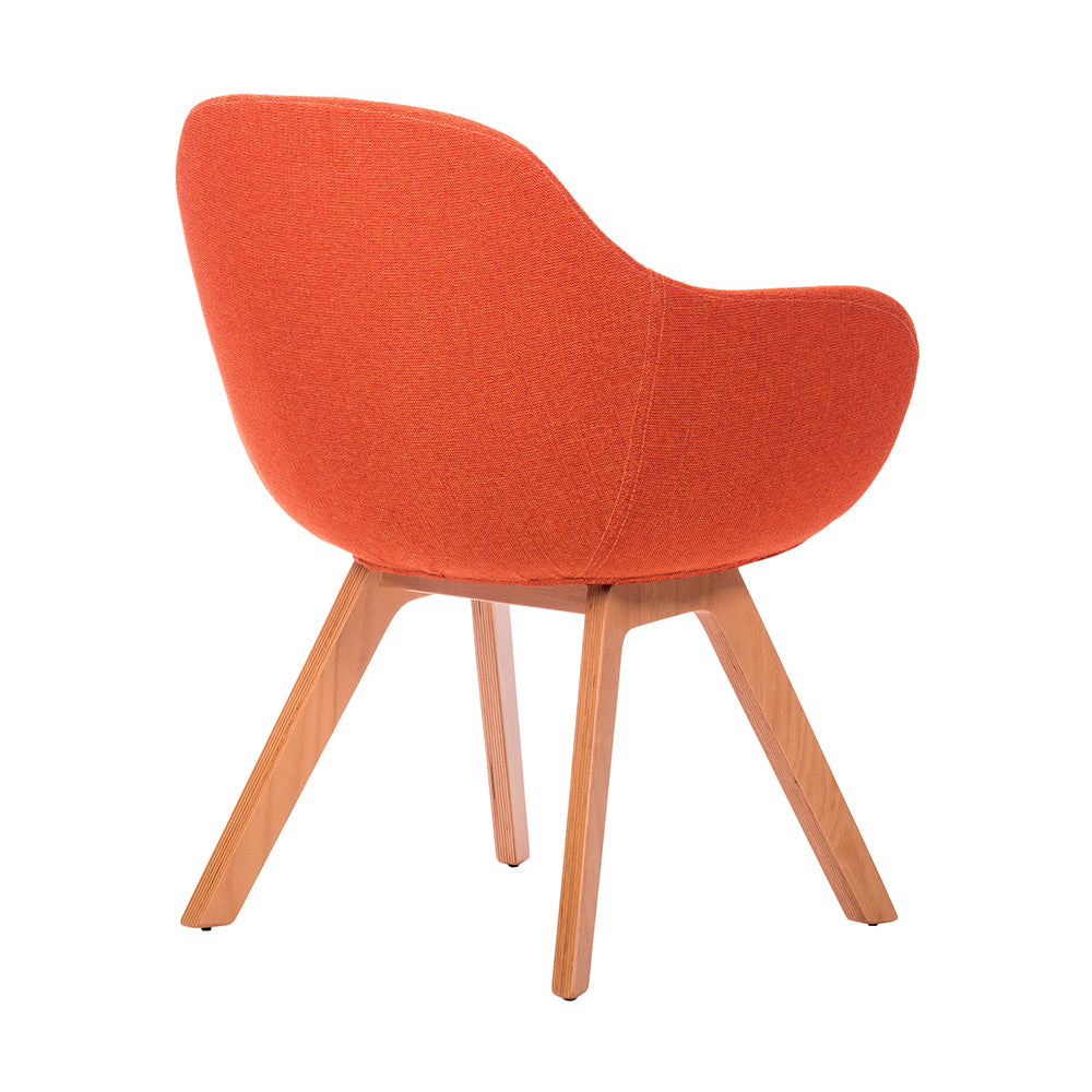 Sillón Kimbra Bratti Base de Madera