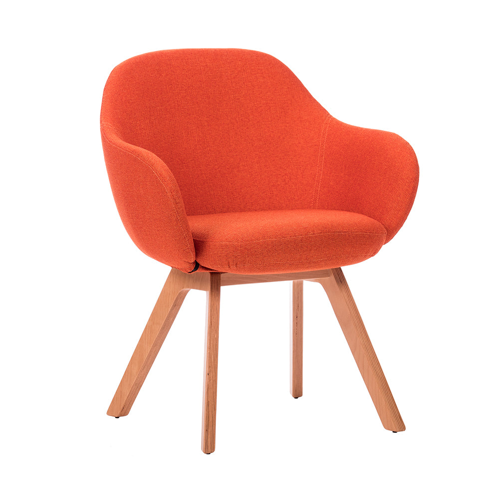 Sillón Kimbra Bratti Base de Madera