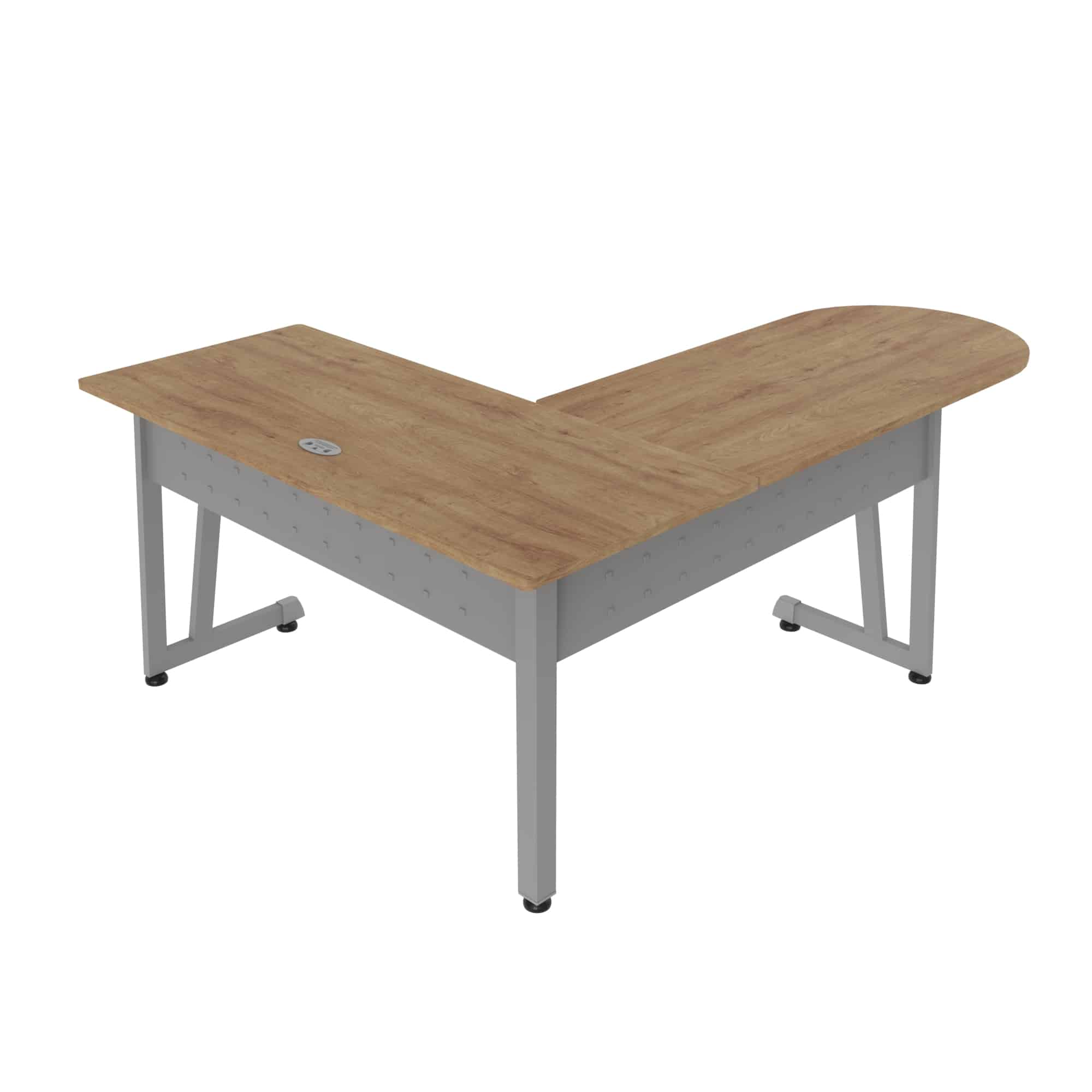 Escritorio Módulo L 120S Melamina Línea Italia