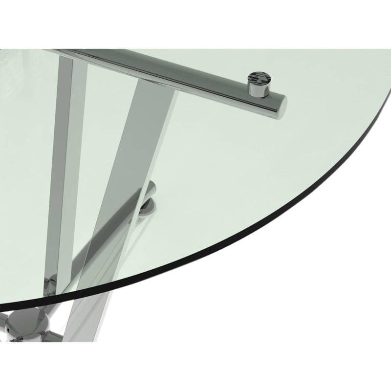 Mesa Redonda de Vidrio Nápoles 719GL Línea Italia