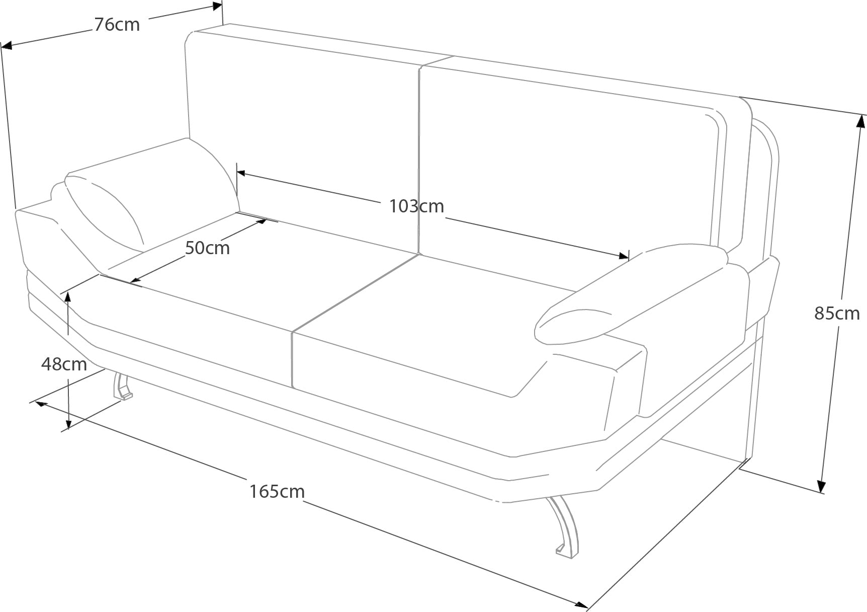 Sofá Sky de 2 Plazas Techno