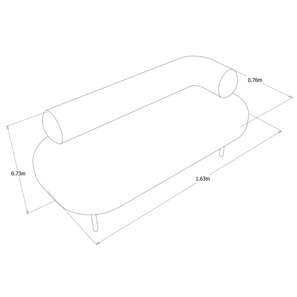 Sofá Wave de 2 Plazas Bratti