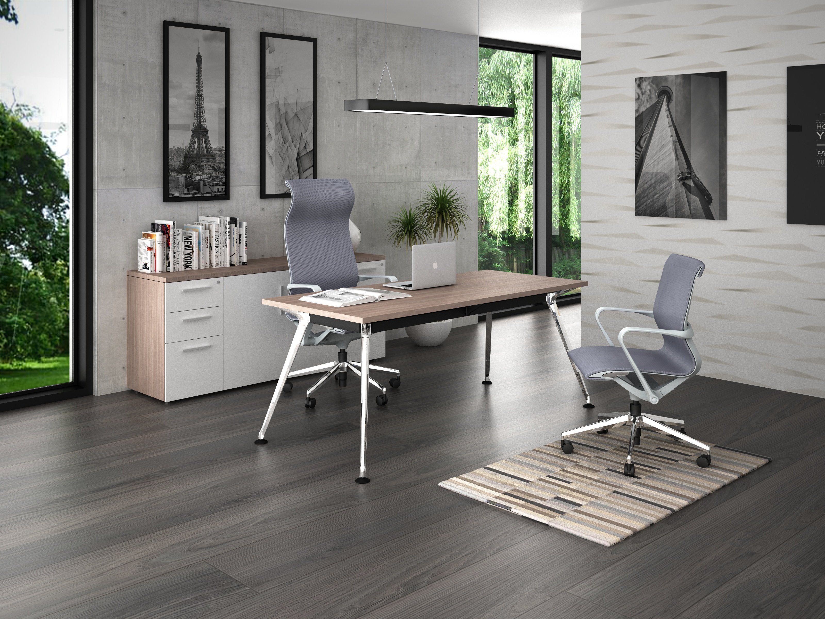 Escritorio ejecutivo de melamina