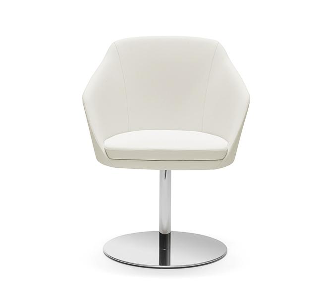Sillón anette labenze con base giratoria de plato